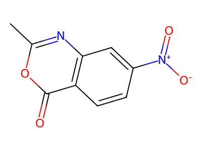 4H-3,1-Benzoxazin-4-one, 2-methyl-7-nitro- structure