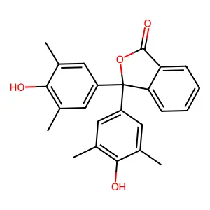 3,3-Bis(4-hydroxy-3,5-dimethylphenyl)-2-benzofuran-1(3H)-one structure