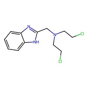 N,N-Bis(2-chloroethyl)-1H-benzimidazole-2-methanamine structure