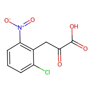 3-(2-Chloro-6-nitrophenyl)-2-oxopropanoic acid structure