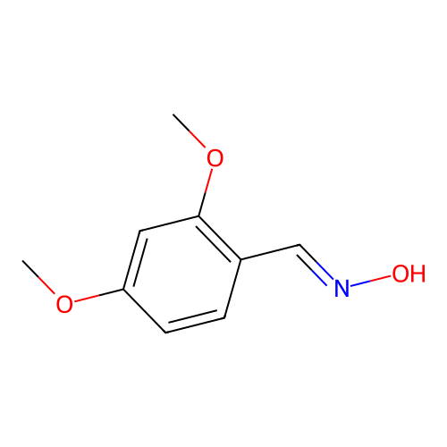 2,4-Dimethoxybenzaldehyde oxime structure