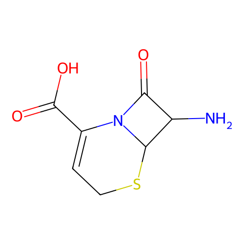 7-amino-8-oxo-5-thia-1-azabicyclo[4.2.0]oct-2-ene-2-carboxylic Acid structure