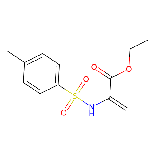 Ethyl 2-[(4-methylphenyl)sulfonylamino]prop-2-enoate structure