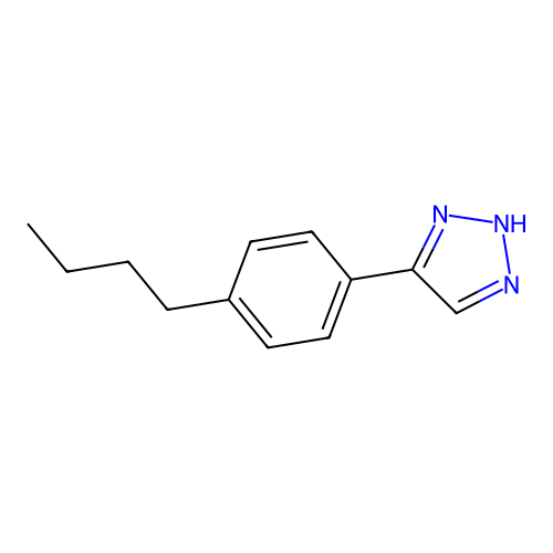 4-(4-butylphenyl)-2H-triazole structure