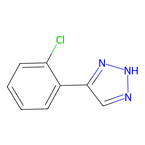 4-(2-Chlorophenyl)-1h-1,2,3-triazole structure