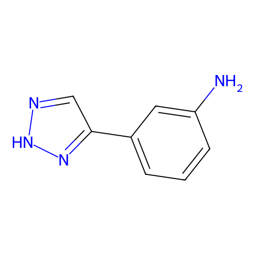 3-(2H-1,2,3-triazol-4-yl)aniline structure