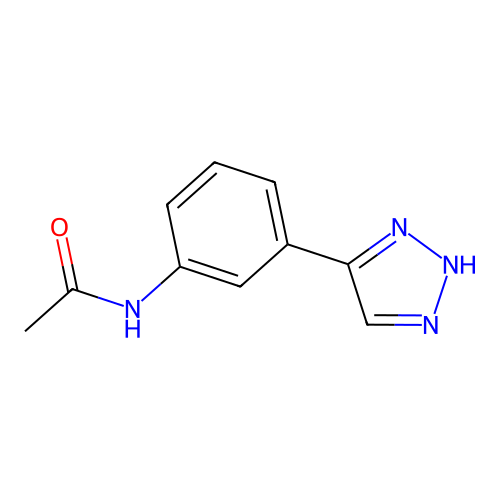 N-[3-(2H-triazol-4-yl)phenyl]acetamide structure