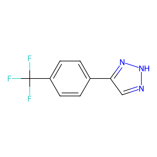 4-(4-(trifluoromethyl)phenyl)-1H-1,2,3-triazole structure