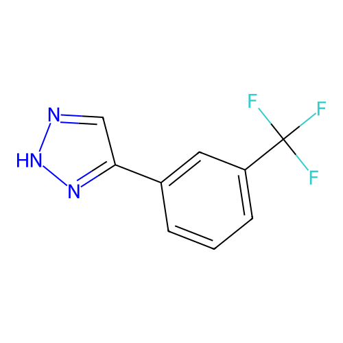 4-(3-(trifluoromethyl)phenyl)-1H-1,2,3-triazole structure