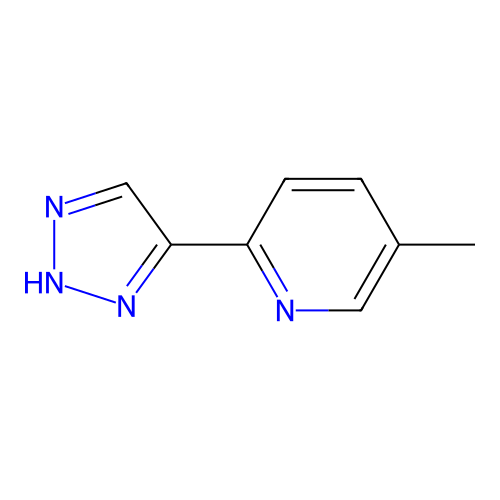 5-methyl-2-(1H-1,2,3-triazol-5-yl)pyridine structure