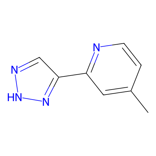 4-methyl-2-(1H-1,2,3-triazol-5-yl)pyridine structure
