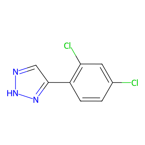 4-(2,4-Dichlorophenyl)-1H-1,2,3-triazole structure