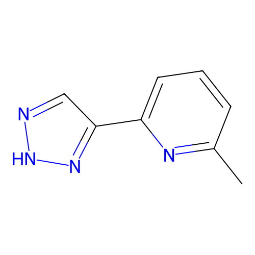 2-methyl-6-(1H-1,2,3-triazol-5-yl)pyridine structure