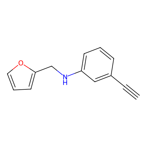 3-ethynyl-N-(furan-2-ylmethyl)aniline structure