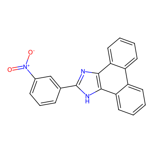 2-(3-nitrophenyl)-1H-phenanthro[9,10-d]imidazole structure