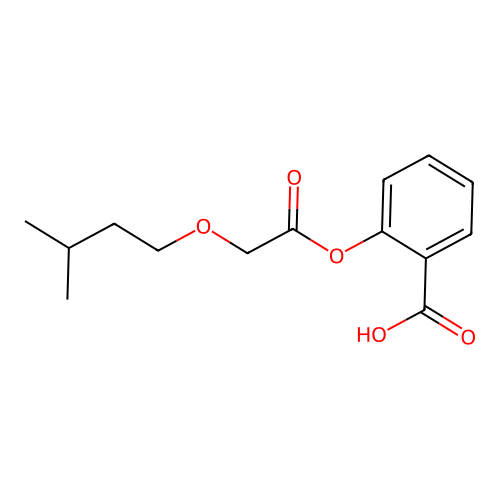 2-{[(3-Methylbutoxy)acetyl]oxy}benzoic acid structure