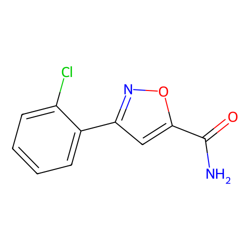 3-(2-Chlorophenyl)-1,2-oxazole-5-carboxamide structure