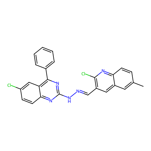 C25H17Cl2N5 structure