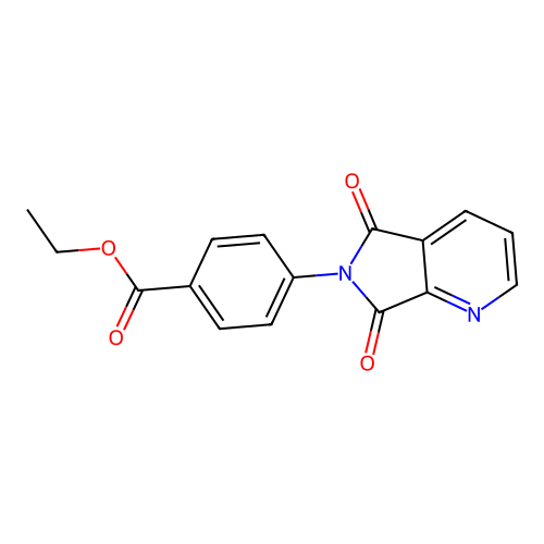 ethyl 4-(5,7-dioxo-5,7-dihydro-6H-pyrrolo[3,4-b]pyridin-6-yl)benzoate structure