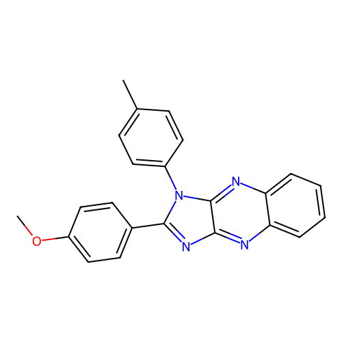 2-(4-methoxyphenyl)-1-(4-methylphenyl)-1H-imidazo[4,5-b]quinoxaline structure