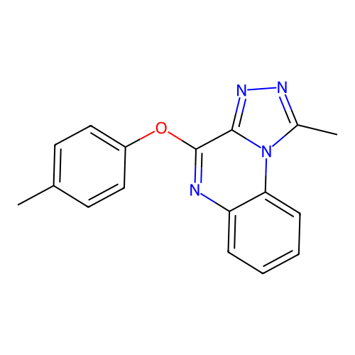 1-Methyl-4-(4-methylphenoxy)[1,2,4]triazolo[4,3-a]quinoxaline structure