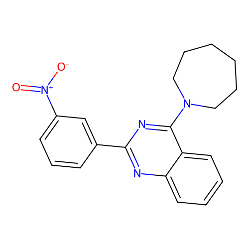 4-(Azepan-1-yl)-2-(3-nitrophenyl)quinazoline structure