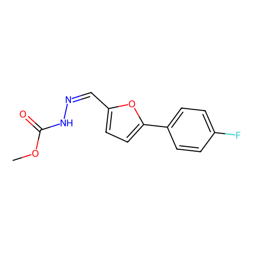 Methyl 2-{[5-(4-fluorophenyl)-2-furyl]methylene}hydrazinecarboxylate structure