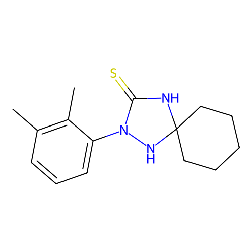 2-(2,3-Dimethylphenyl)-1,2,4-triazaspiro[4.5]decane-3-thione structure