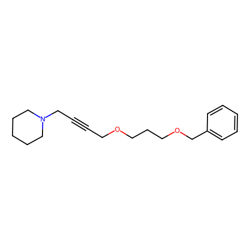 1-(4-(3-(Benzyloxy)propoxy)but-2-yn-1-yl)piperidine structure