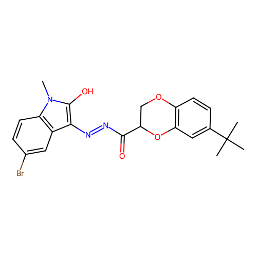 C22H22BrN3O4 structure