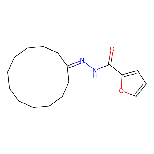 N'-cyclododecylidenefuran-2-carbohydrazide structure