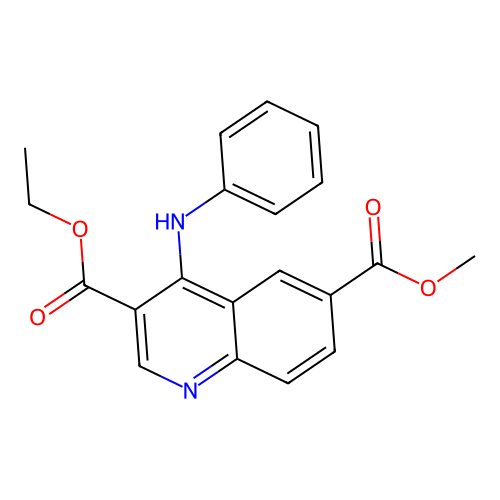 3-Ethyl 6-methyl 4-(phenylamino)quinoline-3,6-dicarboxylate structure