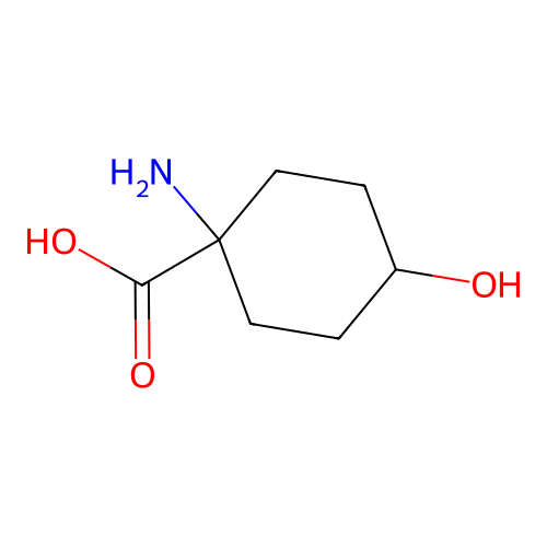 1-Amino-4-hydroxycyclohexanecarboxylic acid structure