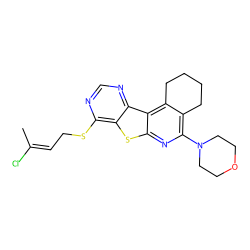 C21H23ClN4OS2 structure