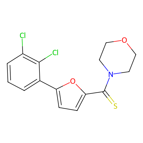 [5-(2,3-Dichlorophenyl)furan-2-yl](morpholin-4-yl)methanethione structure
