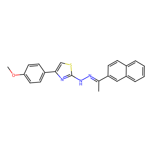 C22H19N3OS structure