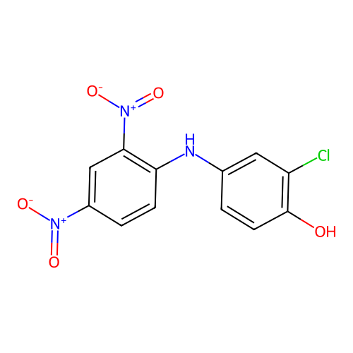 2-Chloro-4-(2,4-dinitroanilino)phenol structure