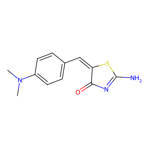 5-{[4-(Dimethylamino)phenyl]methylene}-2-imino-1,3-thiazolidin-4-one structure
