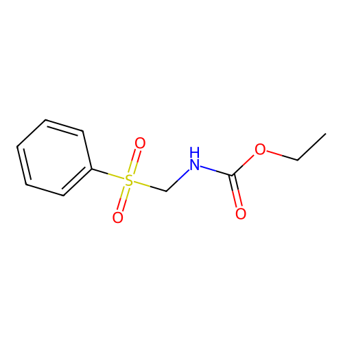 Ethyl (phenylsulfonyl)methylcarbamate structure