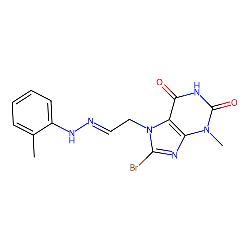 C15H15BrN6O2 structure