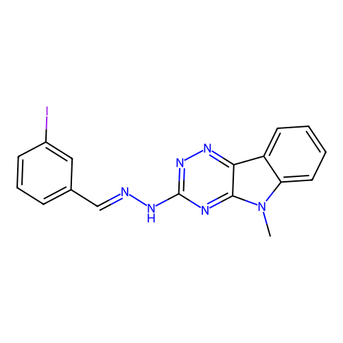 C17H13IN6 structure