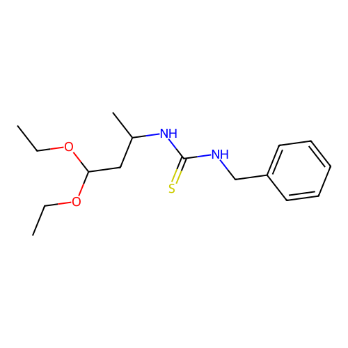1-Benzyl-3-(4,4-diethoxybutan-2-yl)thiourea structure