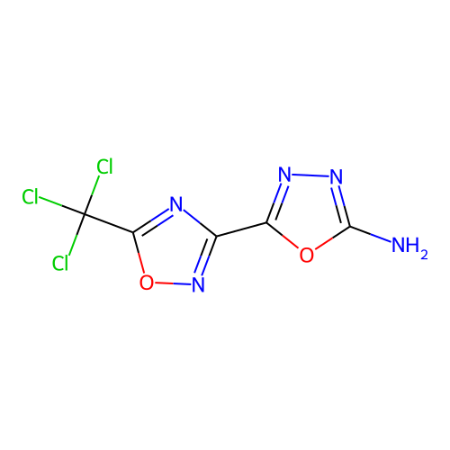 5-(5-Trichloromethyl-[1,2,4]oxadiazol-3-yl)-[1,3,4]oxadiazol-2-ylamine structure
