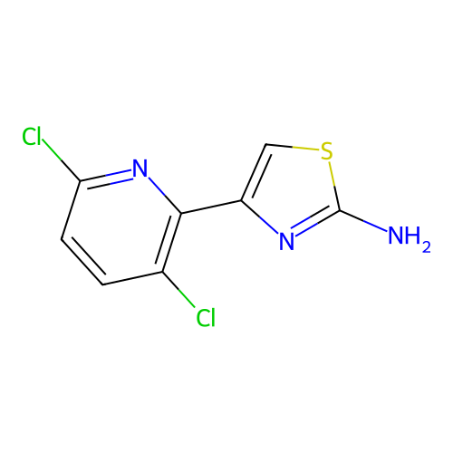 4-(3,6-Dichloropyridin-2-yl)-1,3-thiazol-2-amine structure