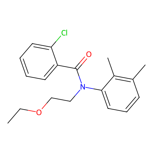 2-chloro-N-(2,3-dimethylphenyl)-N-(2-ethoxyethyl)benzamide structure