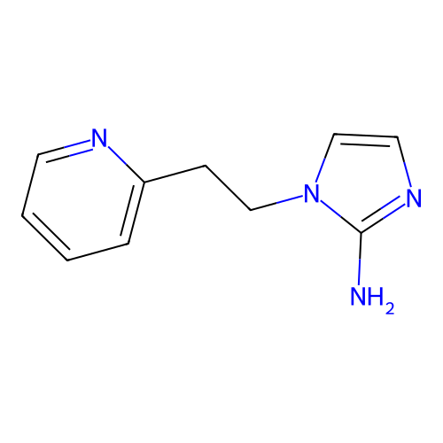 1-[2-(pyridin-2-yl)ethyl]-1H-imidazol-2-amine structure