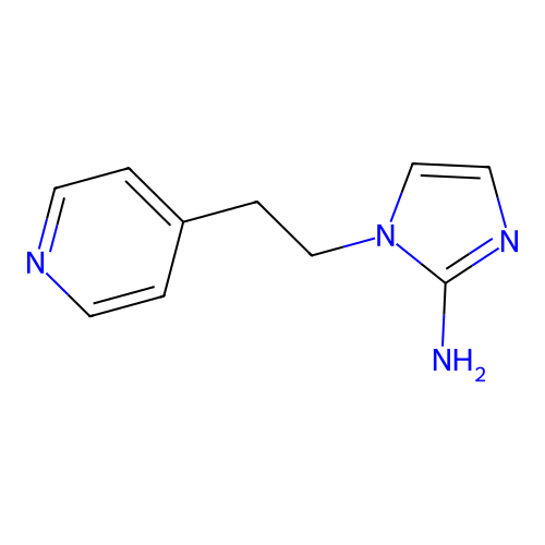 1-[2-(pyridin-4-yl)ethyl]-1H-imidazol-2-amine structure