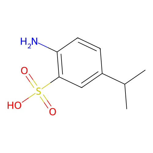 2-Amino-5-isopropyl-benzenesulfonic acid structure