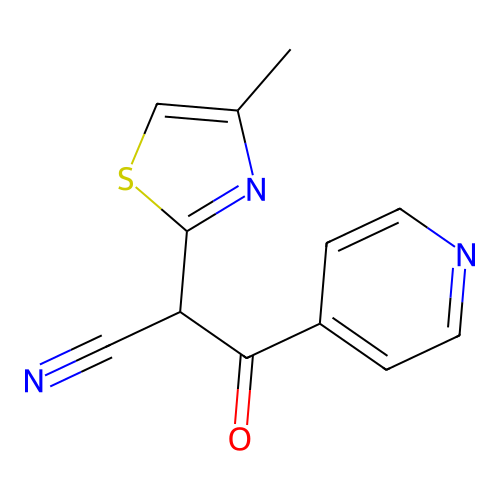 2-(4-Methyl-1,3-thiazol-2-yl)-3-oxo-3-pyridin-4-ylpropanenitrile structure