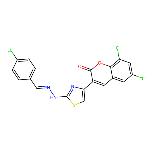 C19H10Cl3N3O2S structure